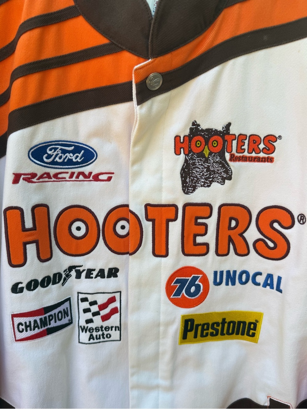 NWT Vintage 2004 Hooters NASCAR Chase Authentics Racing Jacket Size L Y2K - Picture 7 of 7